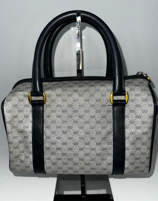 GUCCI horseshoe Micro GG Supreme Boston Bag