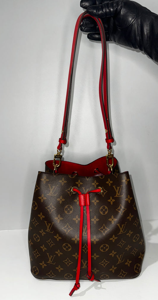 Louis Vuitton Monogram Neonoe MM Coquelicot