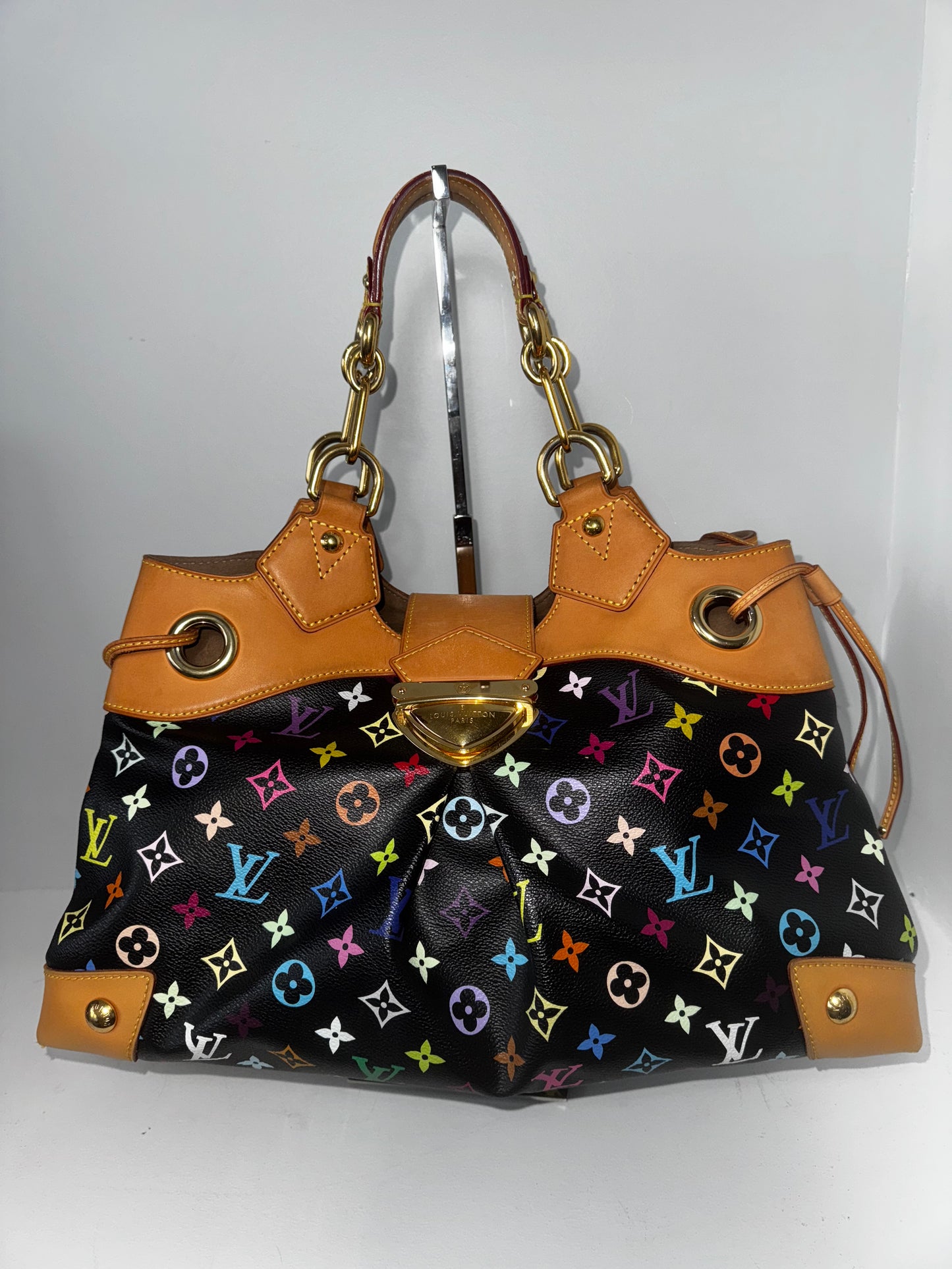 Pre-Owned Louis Vuitton Murakami Multicolor Noir Ursula GM