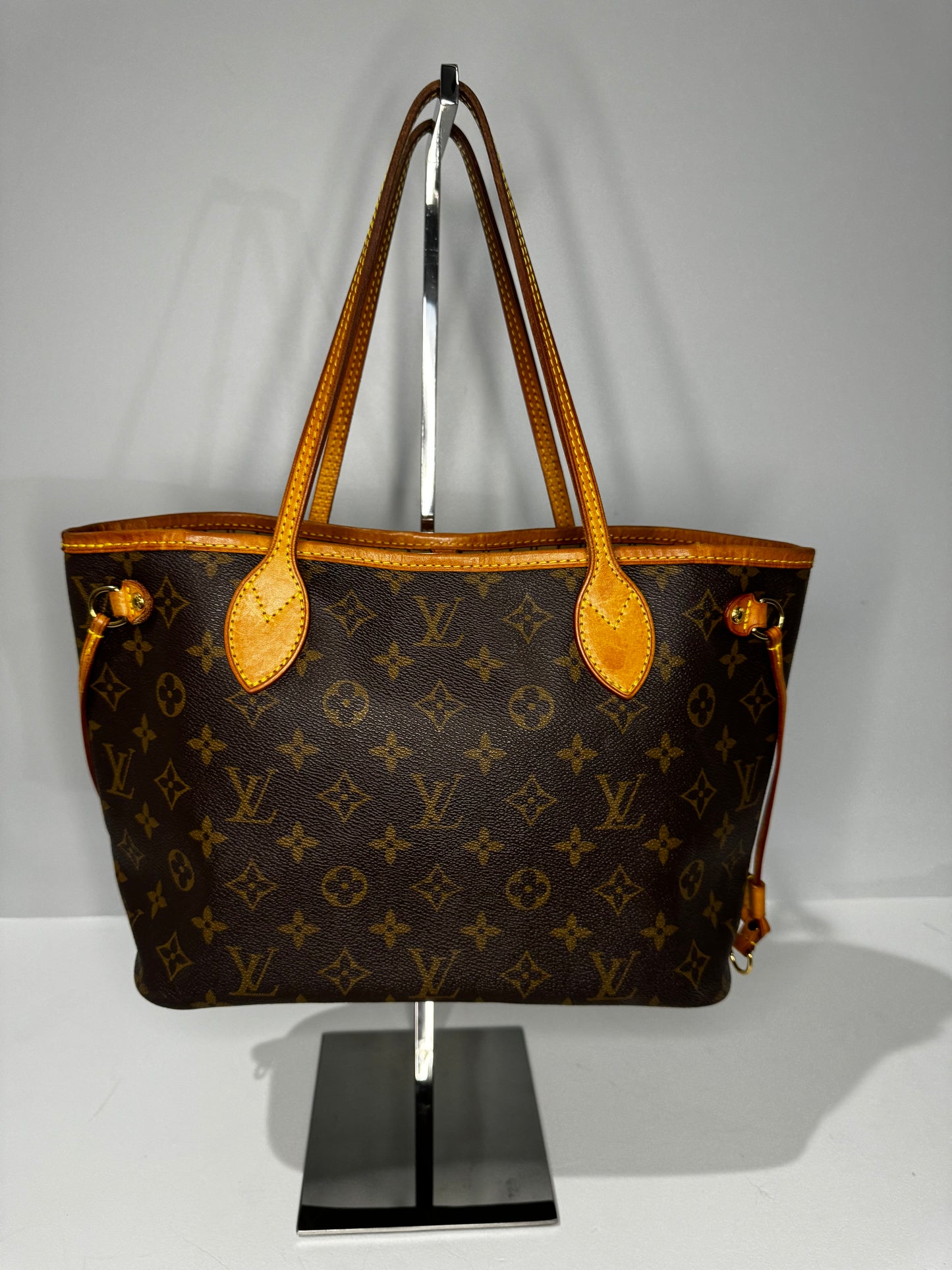 LOUIS VUITTON Neverfull Tote Bag Monogram Leather Brown PM