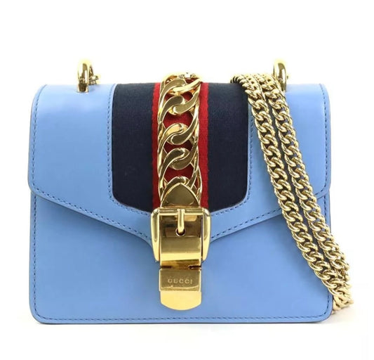 Pre-Owned Gucci Sylvie Mini Chain Shoulder Bag
