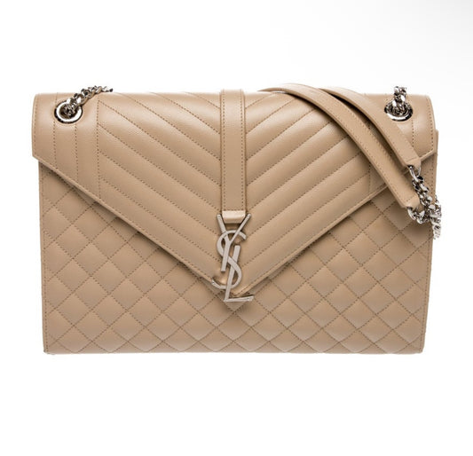 Pre-owned YSL Saint Laurent Beige Envelope Bag