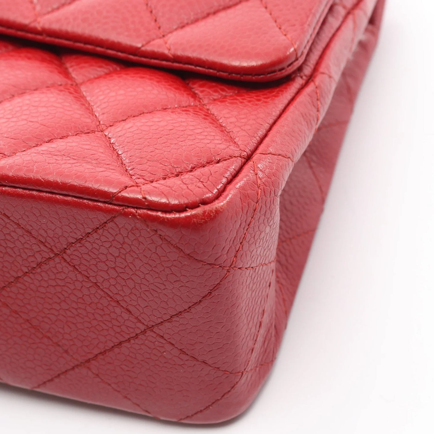Pre-owned Chanel Jumbo Double Flap Caviar Silver Hardware