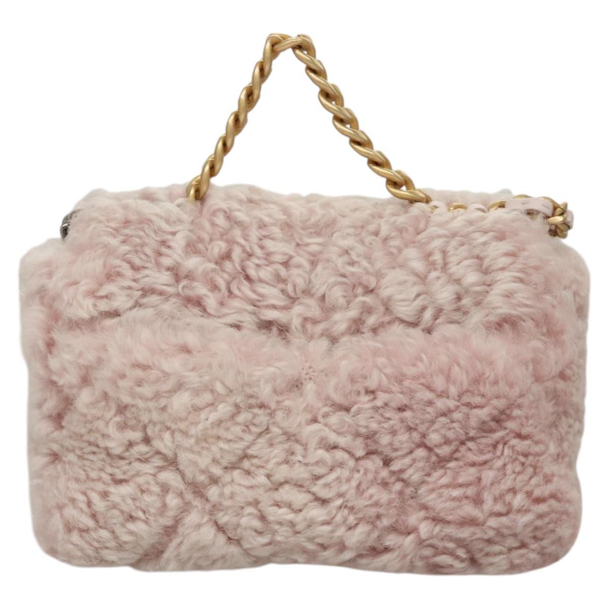 Pre-owned Chanel Shearling Pink