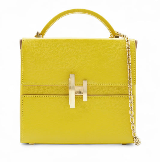Pre-owned Hermes Cinhetic Chevre 2 Way Shoulder Bag