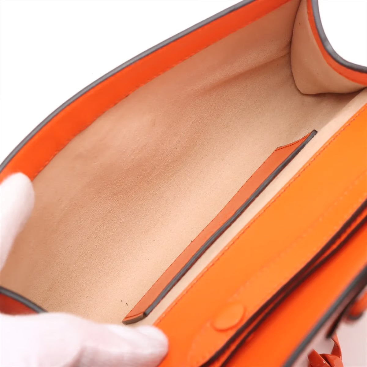 Pre-owned Gucci Horsebit 1955 Leather 2 Way Shoulder Bag Orange