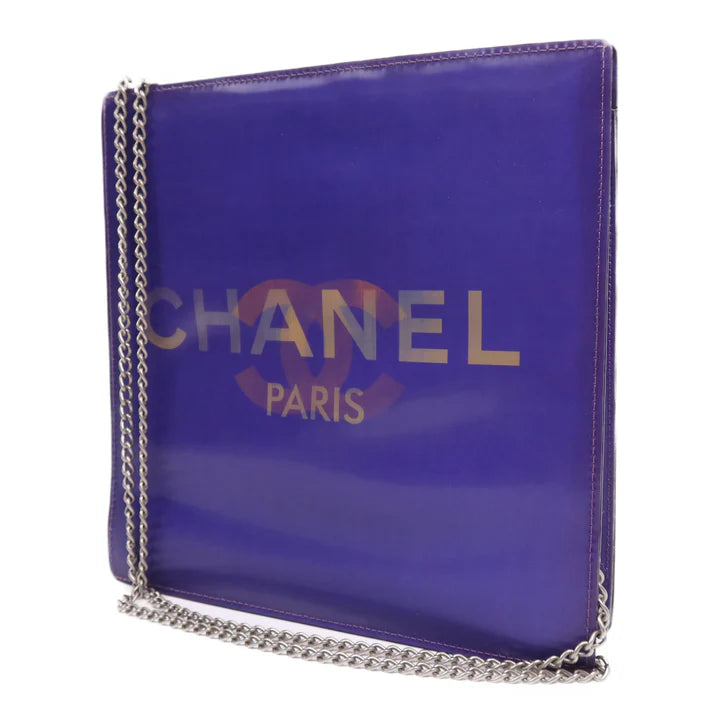 Pre-owned CHANEL Chain Shoulder Bag PVC Purple