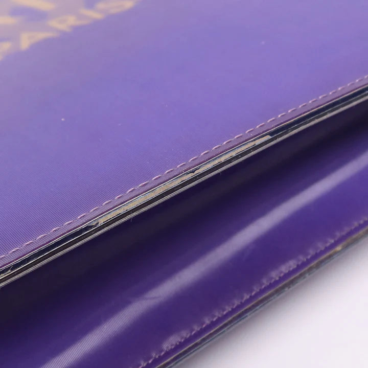 Pre-owned CHANEL Chain Shoulder Bag PVC Purple