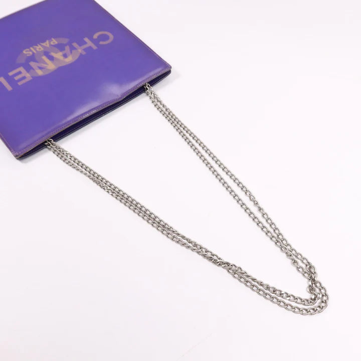Pre-owned CHANEL Chain Shoulder Bag PVC Purple