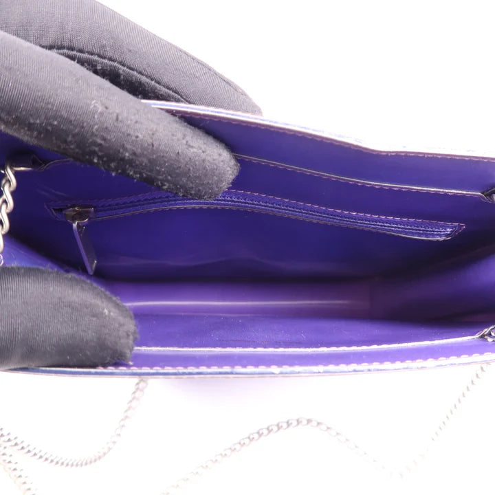 Pre-owned CHANEL Chain Shoulder Bag PVC Purple