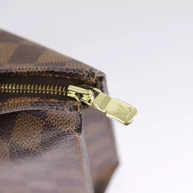 Pre-owned Louis Vuitton Damier Ebene Poche Toilette 26 Pouch
