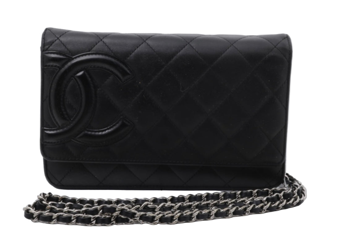 Pre-owned Chanel Cambon Wallet on Chain Shoulder Bag
