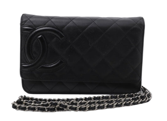 Pre-owned Chanel Cambon Wallet on Chain Shoulder Bag