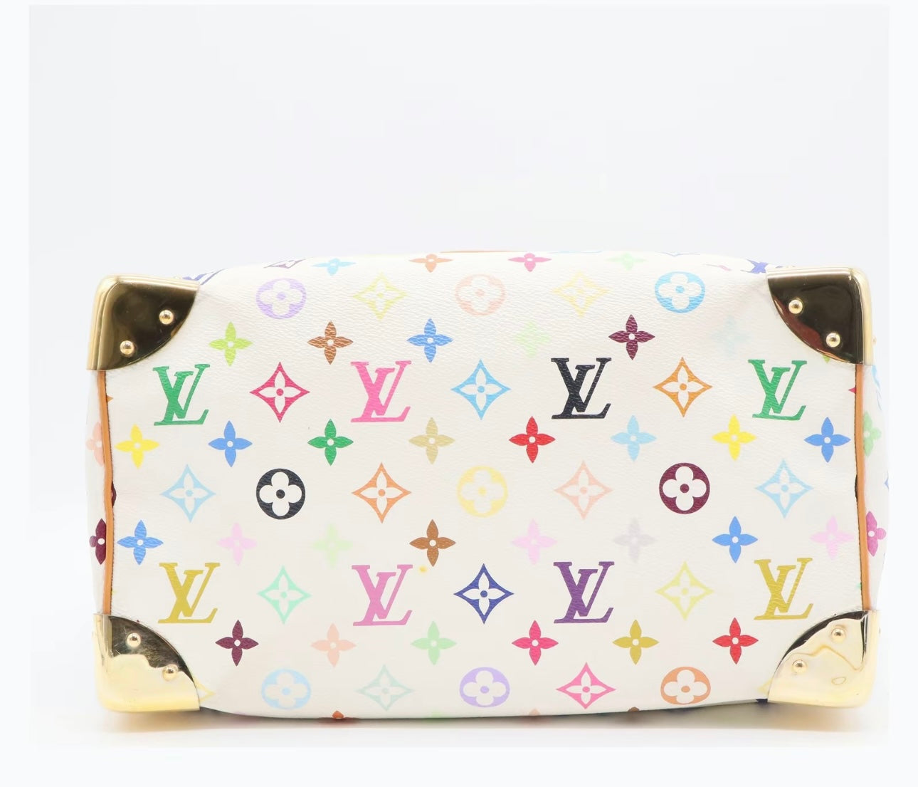 Pre-owned Louis Vuitton Murakami White Multicolor Speedy 30
