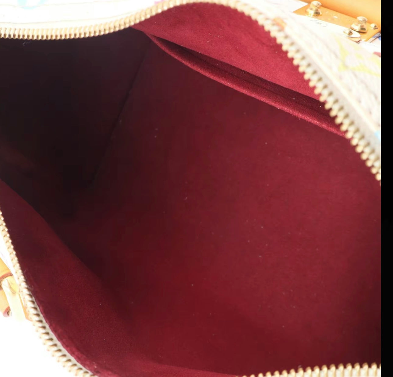 Pre-owned Louis Vuitton Murakami White Multicolor Speedy 30