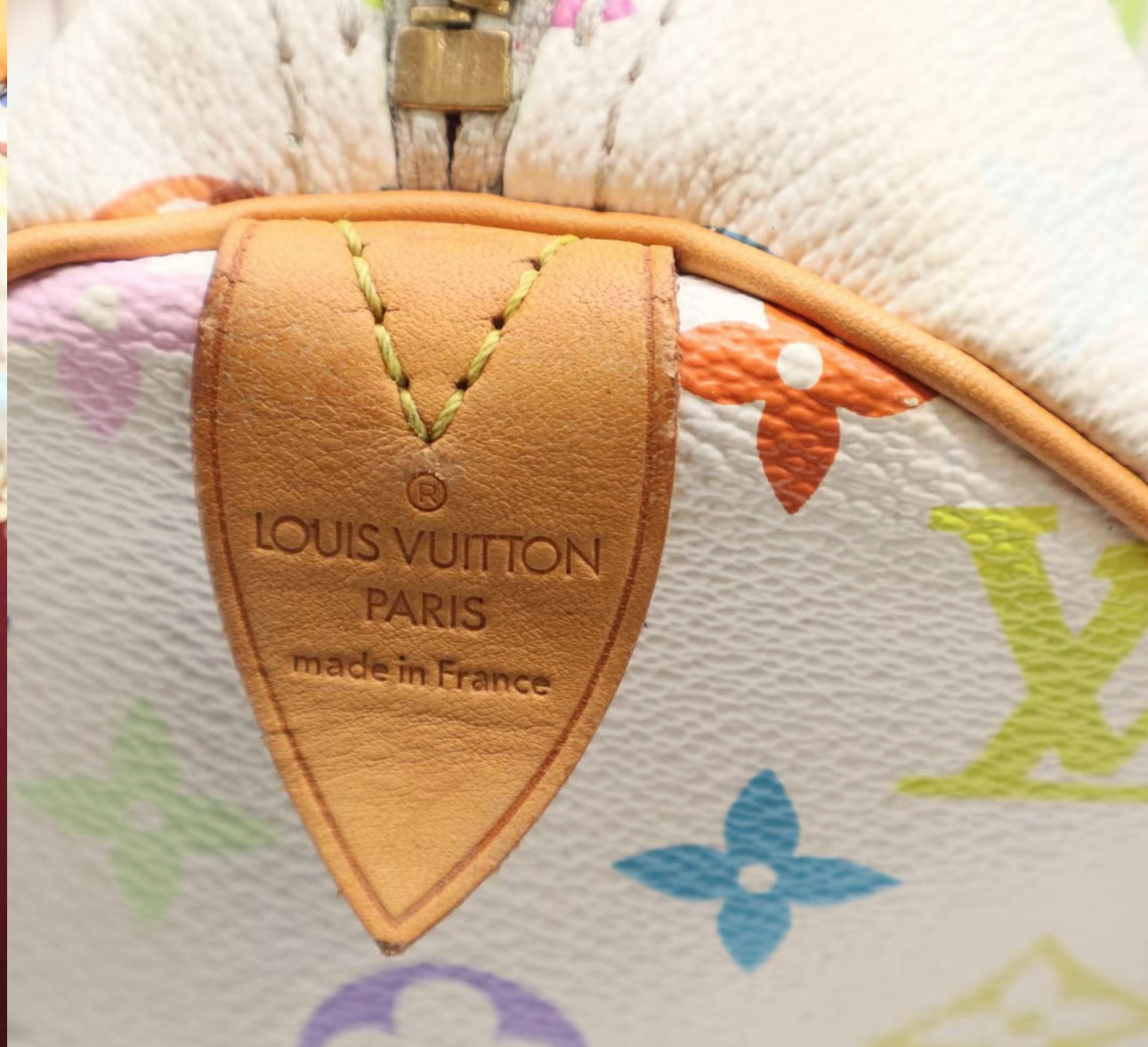 Pre-owned Louis Vuitton Murakami White Multicolor Speedy 30