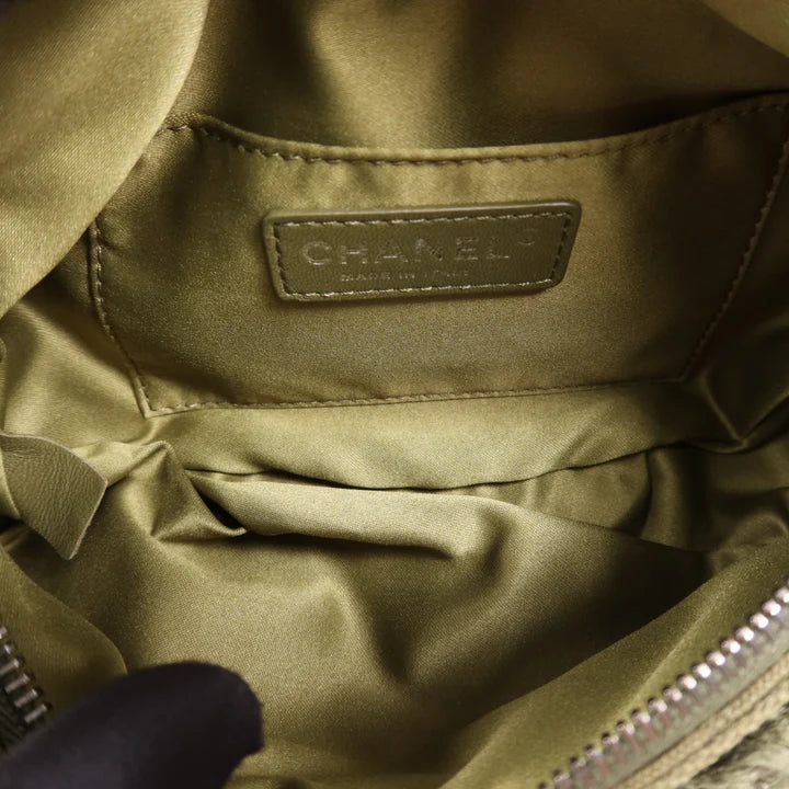 Pre-owned CHANEL Waist Canvas Green