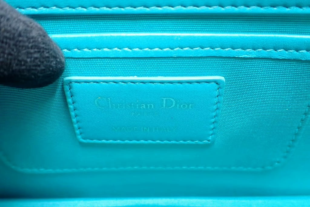 Pre-owned Christian Dior  Cannage Light Blue