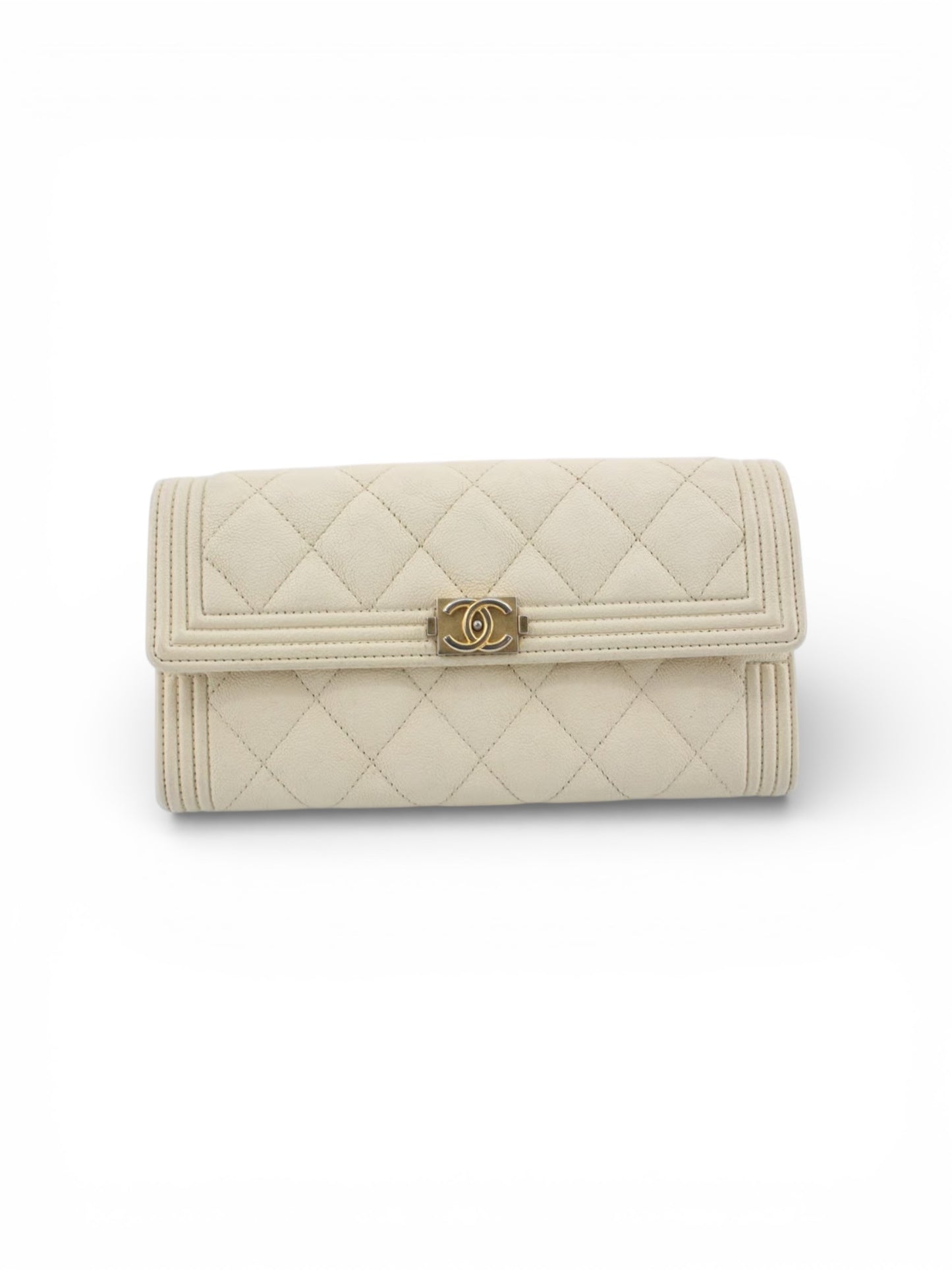 Pre-owned Boy Chanel Matelasse Wallet