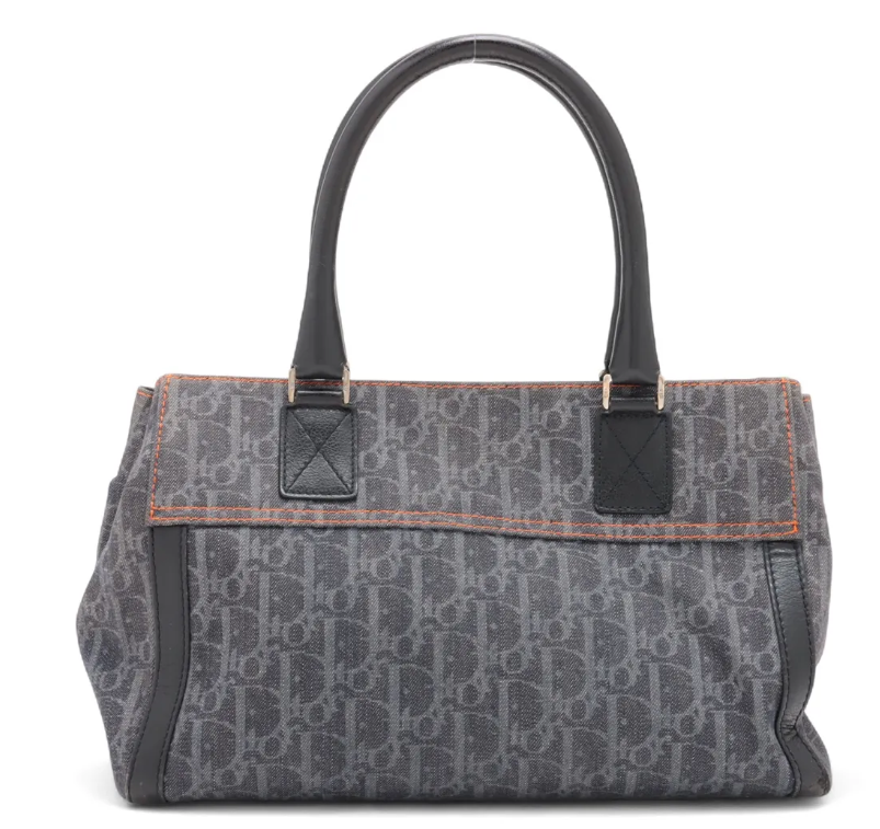 Pre-owned Christian Dior Trotter Flightline Handbag with Orange Accents