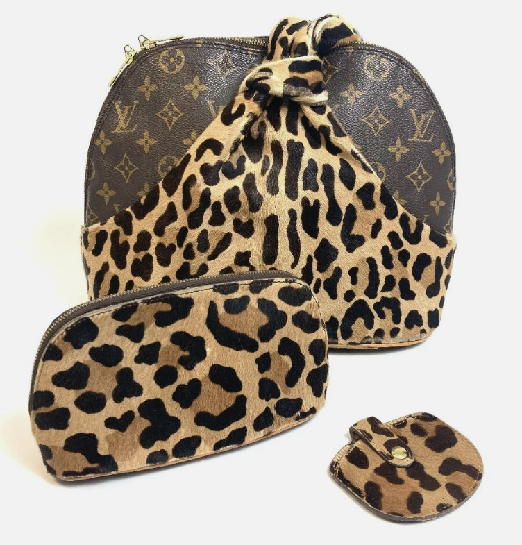 Pre-owned Louis Vuitton Leopard Azzedine Alaia Alma Three Piece Set