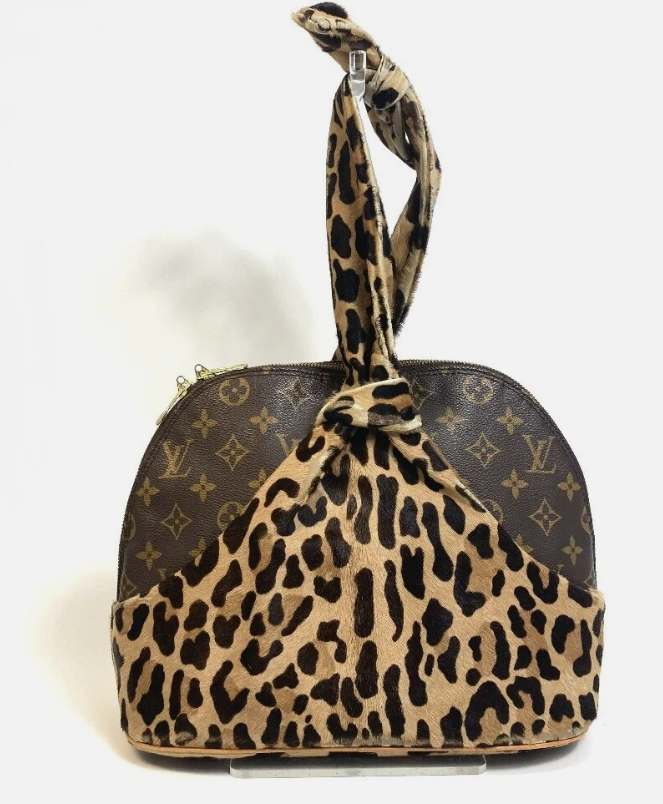 Pre-owned Louis Vuitton Leopard Azzedine Alaia Alma Three Piece Set