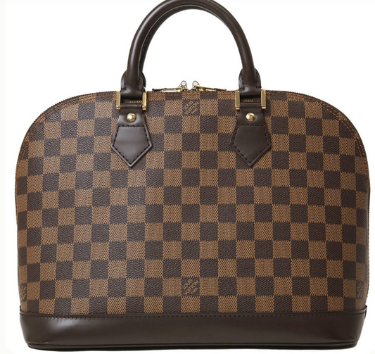Pre-owned Louis Vuitton Damier Ebene GM Alma
