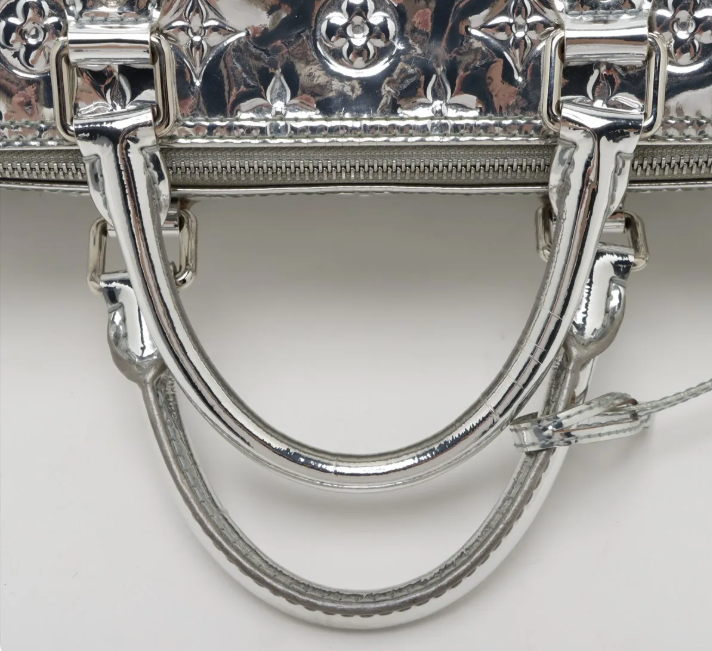 Pre-owned Louis Vuitton Speedy 30 Mirror Silver
