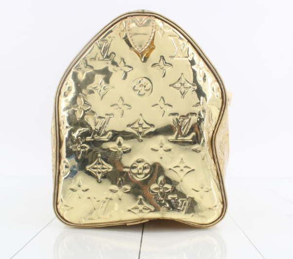 Pre-owend Louis Vuitton Speedy 30 Mirror Gold