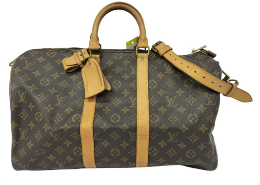 Pre-owned Louis Vuitton Keepall Bandouliere Bag Size 45