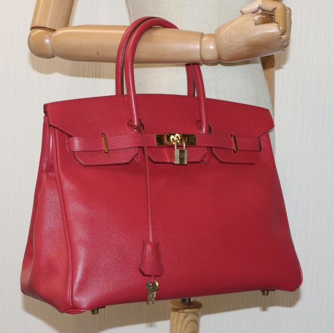 Pre-owned Hermes Birkin 35CM Red