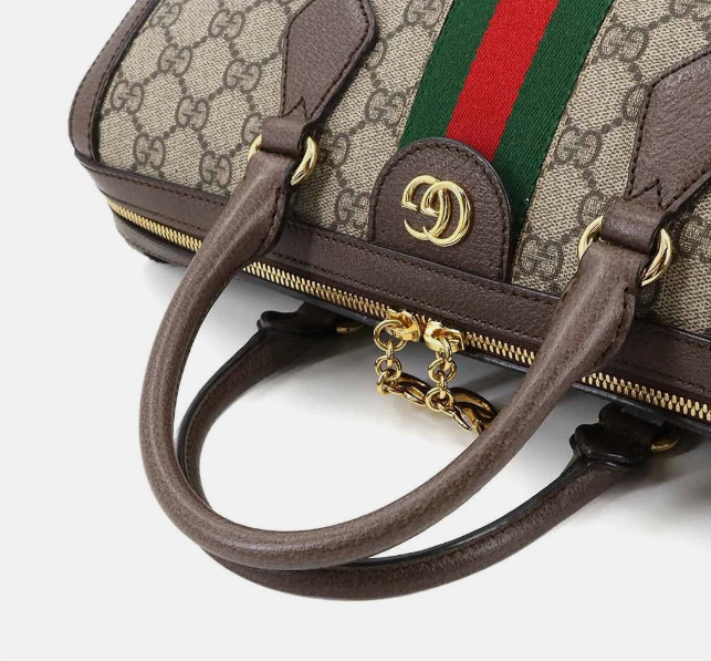 Pre-owned GUCCI Ophidia GG Supreme 2way Hand Shoulder Bag Beige Brown