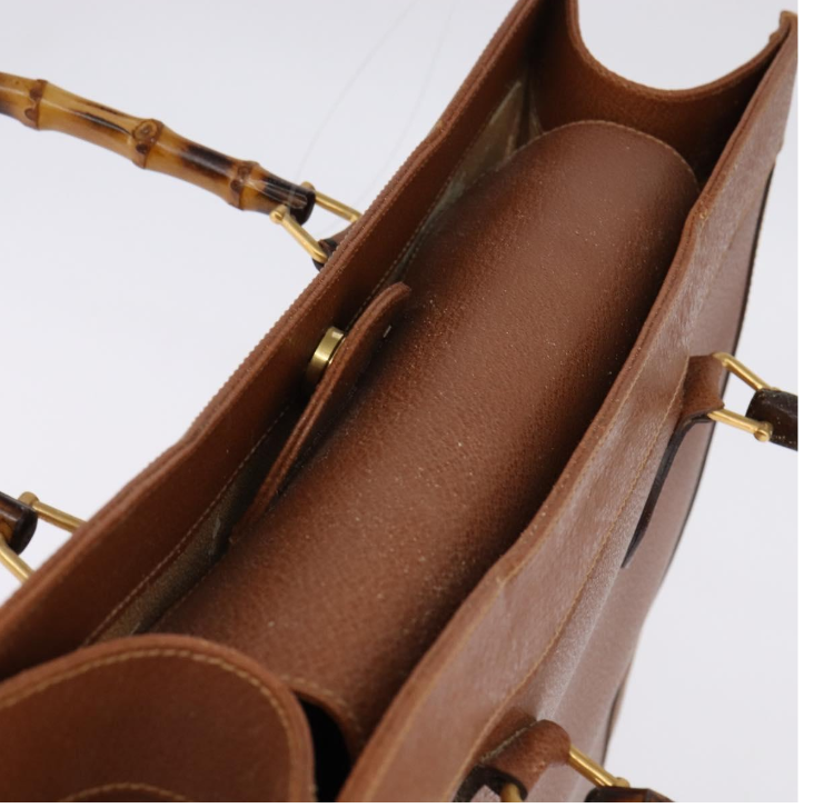 Pre-owned Gucci Bamboo Handle Tote