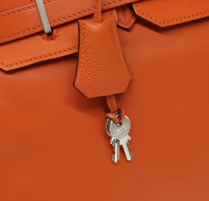 Pre-owned  Hermès Birkin 35 Orange