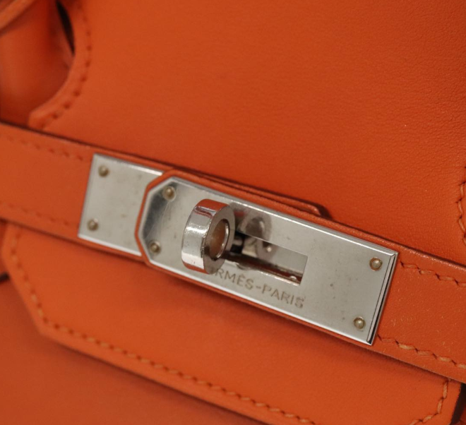 Pre-owned  Hermès Birkin 35 Orange