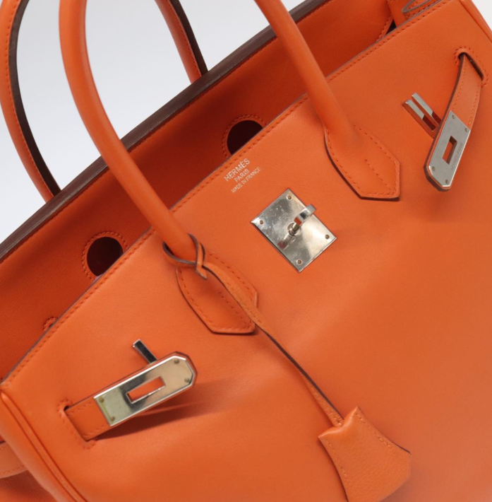 Pre-owned  Hermès Birkin 35 Orange