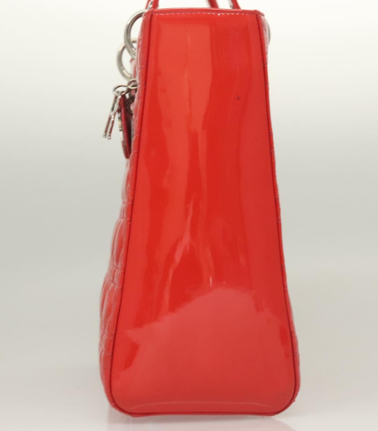 Pre-owned Christian Dior Vintage Lady Dior Patent