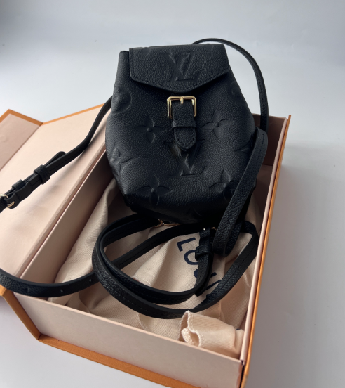 Pre-owned Louis Vuitton  Empreinte Monogram Giant Tiny Backpack Black