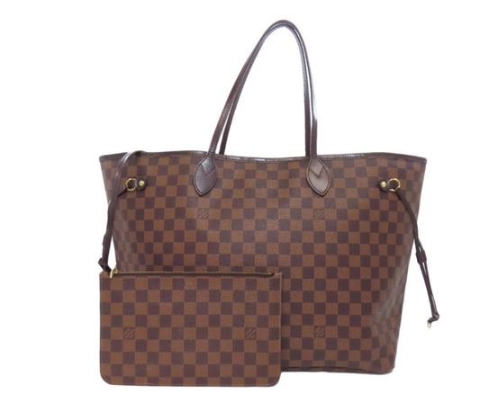 Pre-owned Louis Vuitton Neverfull Damier Ebene GM