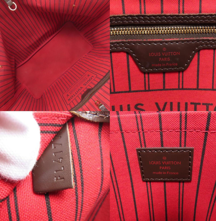 Pre-owned Louis Vuitton Neverfull Damier Ebene GM