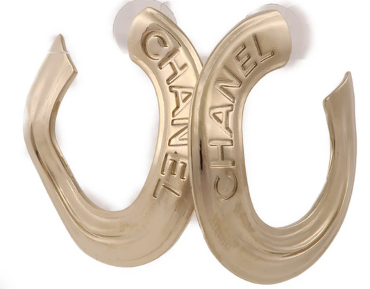 Pre-owned CHANEL CC Earrings Metal Gold