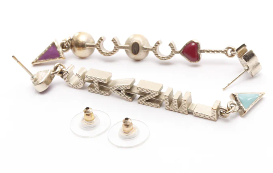Pre-owned CHANEL Coco mark Earrings GP Gold