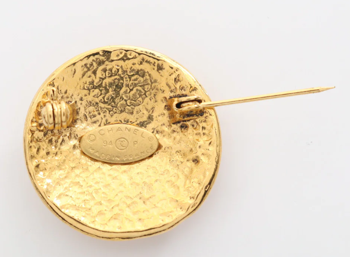 Pre-owned CHANEL Coco mark Brooch GP Gold 94P