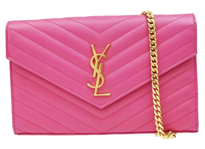 Pre-owned Saint Laurent Cassandra Wallet on Strap