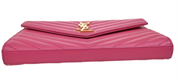 Pre-owned Saint Laurent Cassandra Wallet on Strap