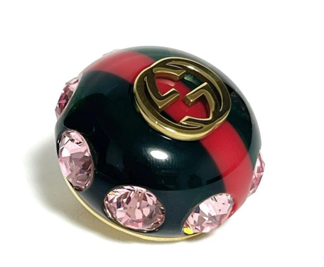 Pre-owned Gucci Web Pin