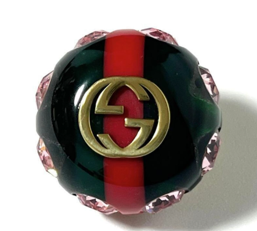 Pre-owned Gucci Web Pin