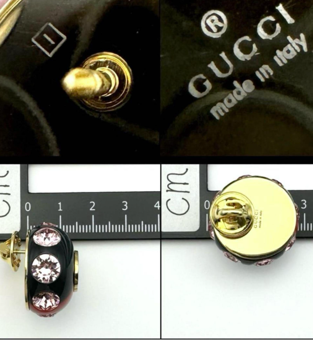 Pre-owned Gucci Web Pin