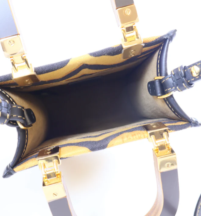 Pre-owned FENDI GHW Mini Sunshine Shopper 2 Way Bag