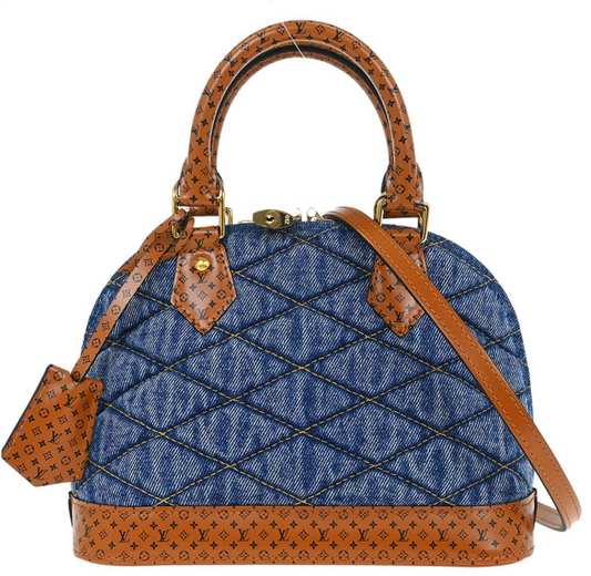 Pre-owned Louis Vuitton Alma Handbag Denim jeans